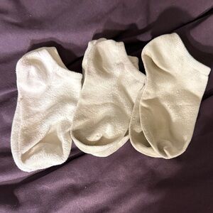 Kids White No-Show Socks – 3 Pack (Unbranded)